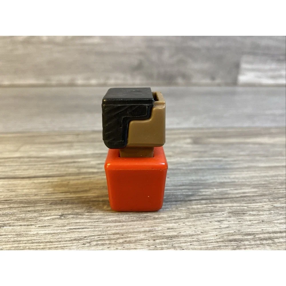 VTG Playskool‎ Familiar Places Friends Blockhead Figure 1970s African-American